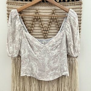 Wilfred Cream Paisley Women's Top